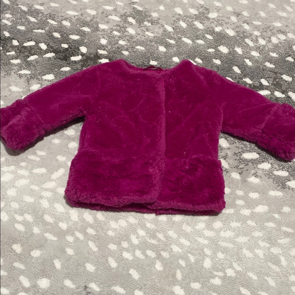 NWOT purple fuzzy jacket